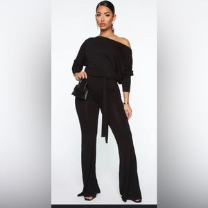 Pro Lounger Flare Leg Jumpsuit Large